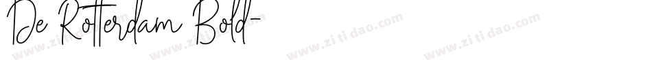 De Rotterdam Bold字体转换
